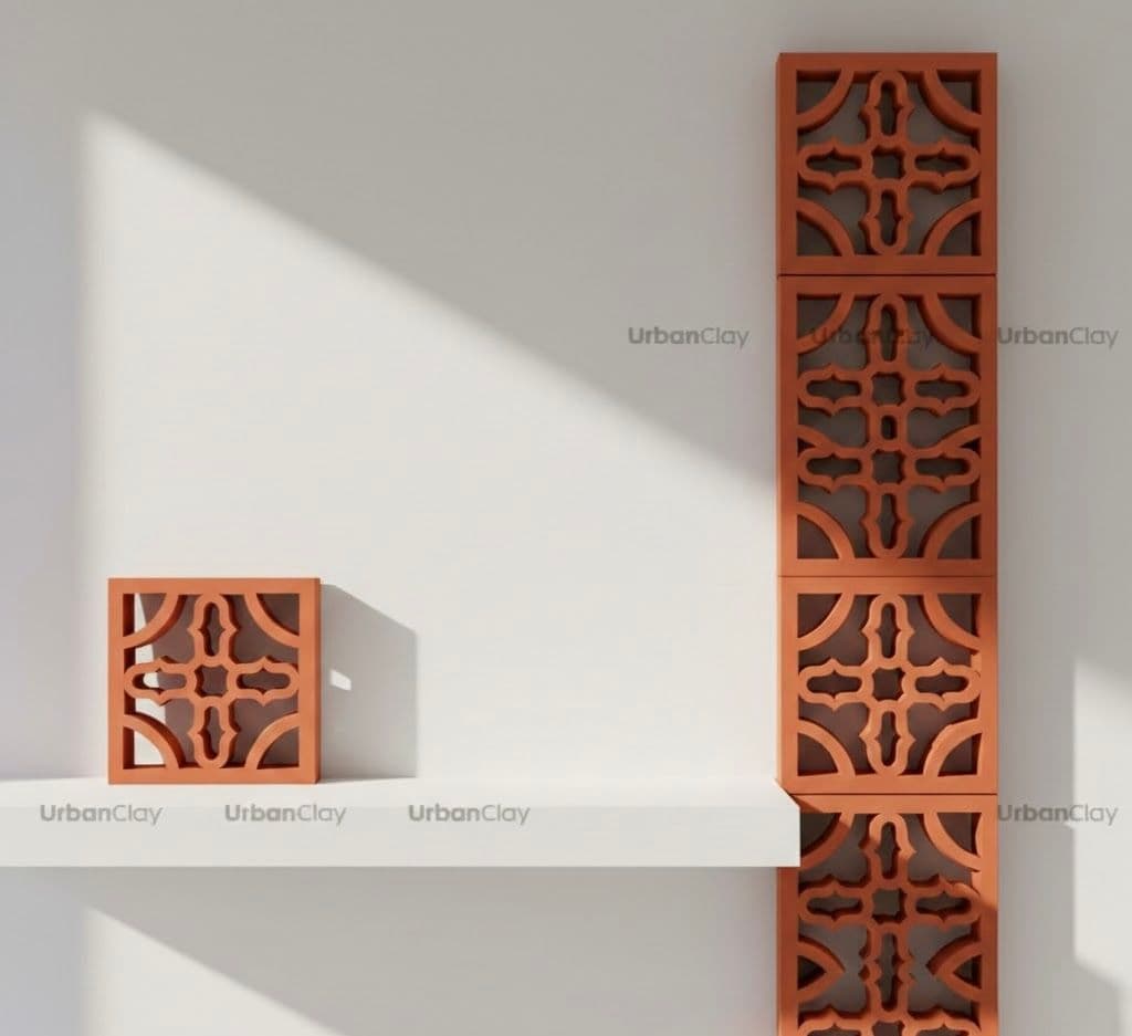 Terracotta screen blocks & Architectural clay Jali India | UrbanClay ...
