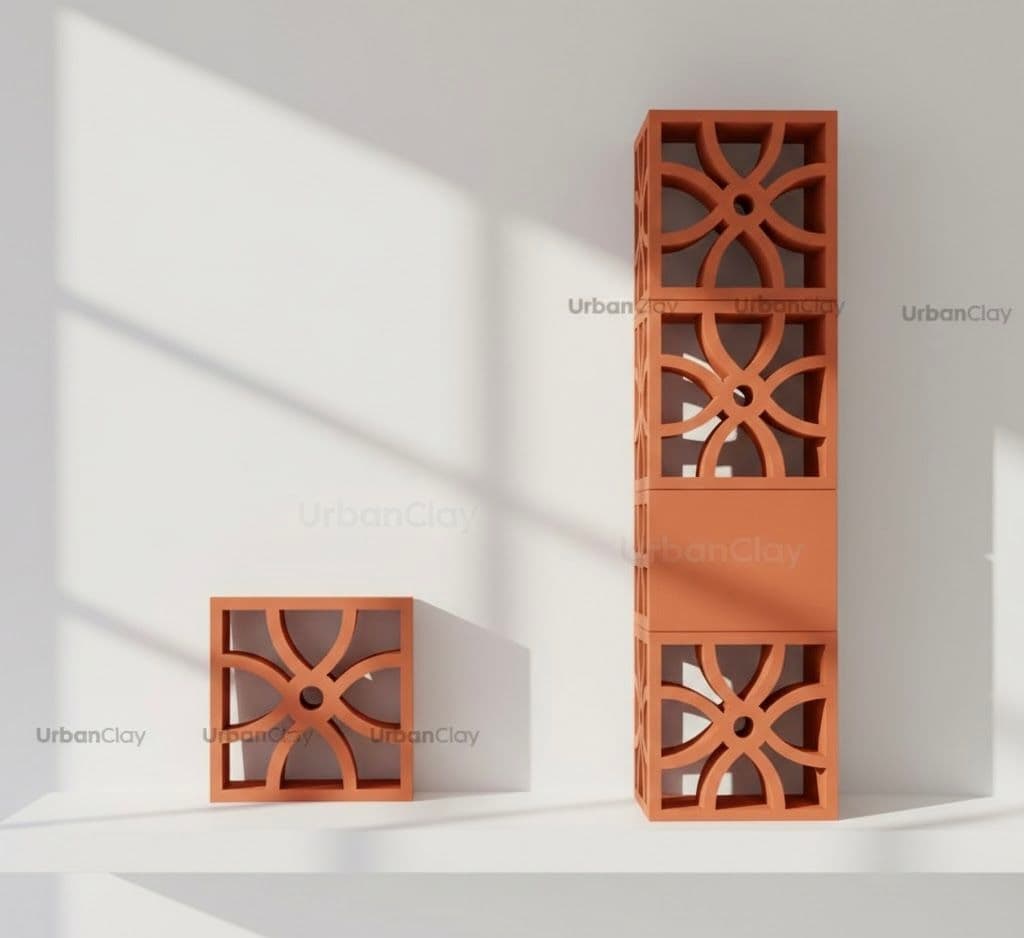 Terracotta screen blocks & Architectural clay Jali India | UrbanClay ...